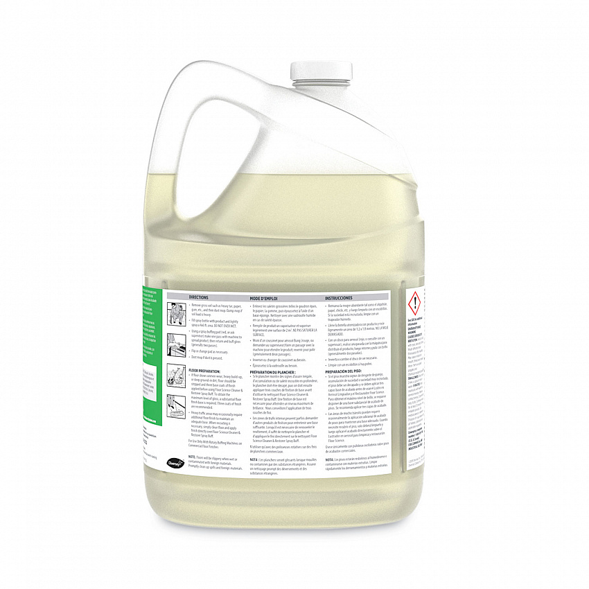 Floor Science Cleaner/Restorer Spray Buff, Citrus Scent, 1 gal Bottle, 4/Carton (CBD540458)