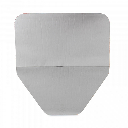 Komodo Urinal Mat, Shield-Shaped, Gray Smooth Surface, 18