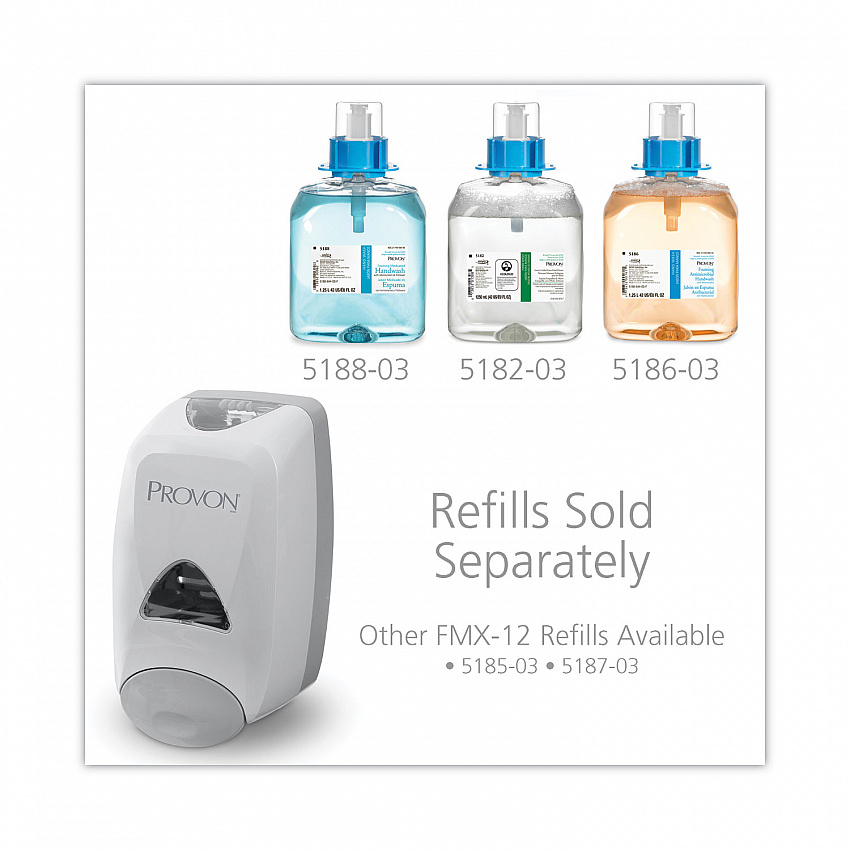 FMX-12 Foam Soap Dispenser, 1,250 mL, 6.25 x 5.12 x 9.88, Dove Gray, 6/Carton (516006CT)
