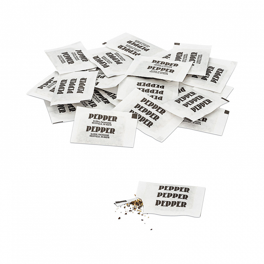 Pepper Packets, 0.1 g Packet, 3,000/Carton (15269)