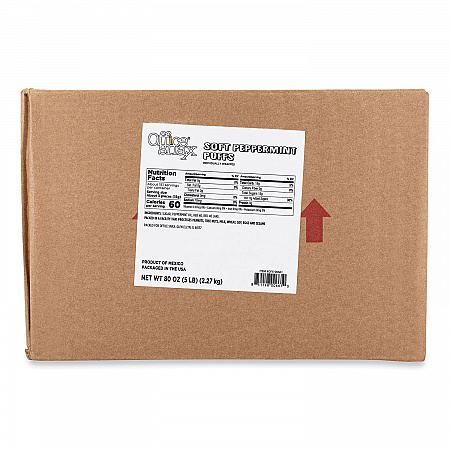 Candy Assortments, Peppermint Puffs Candy, 5 lb Carton (00661)
