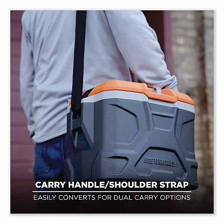 Chill-Its 5170 17-Quart Industrial Hard Sided Cooler, Orange/Gray (13170)