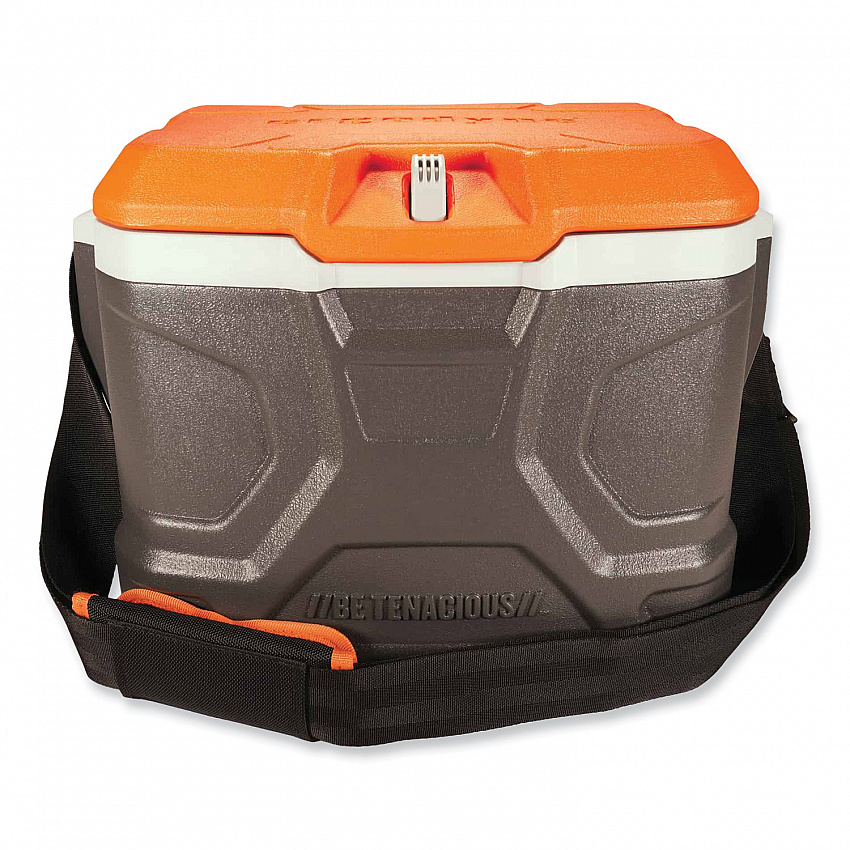 Chill-Its 5170 17-Quart Industrial Hard Sided Cooler, Orange/Gray, 30/Pallet (13172)