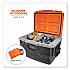 Chill-Its 5171 48-Quart Industrial Hard Sided Cooler, Orange/Gray, 20/Pallet (13173)