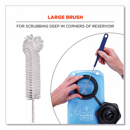Chill-Its 5159 Hydration Pack Cleaning Kit, Bladder, Tube/Bite-Valve Cleaning Brushes, Drying Rack (13159)