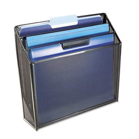 Rolodex Mesh Three-Tier Organizer, 3 Sections, Letter Size Files, 12.75" x 3.5" x 11.5", Black (22347ELD)