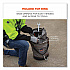 Arsenal 5976 XL Hoist Bucket Tool Bag with Swiveling Carabiner and Zipper Top, 150 lb, Gray (15976)