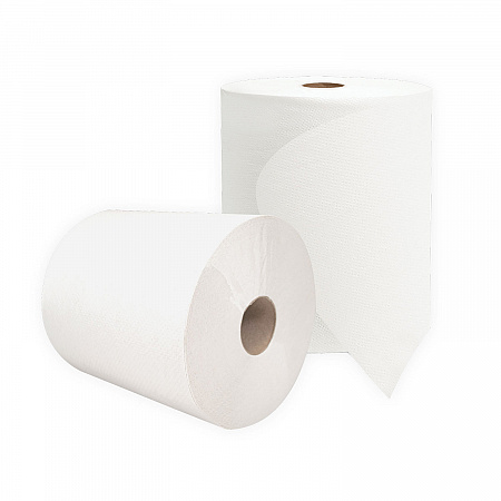 Valay Universal TAD Roll Towels, 1-Ply, 8 x 600 ft, White, 6 Rolls/Carton (VT9158)