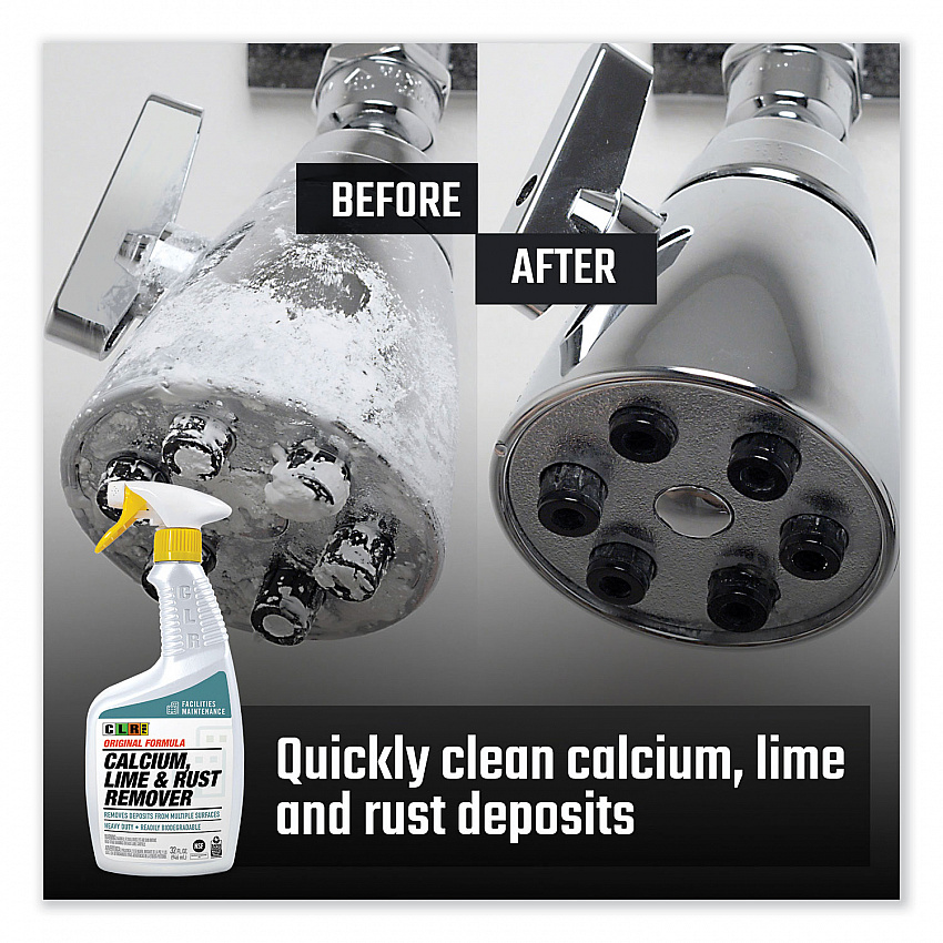 Calcium, Lime and Rust Remover, 32 oz Spray Bottle, 6/Carton (CLR32PRO)