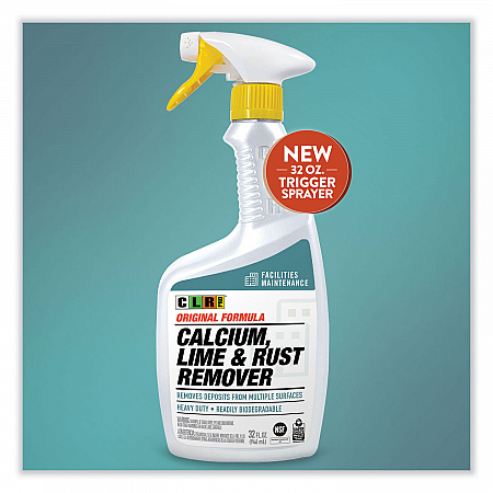 Calcium, Lime and Rust Remover, 32 oz Spray Bottle, 6/Carton (CLR32PRO)