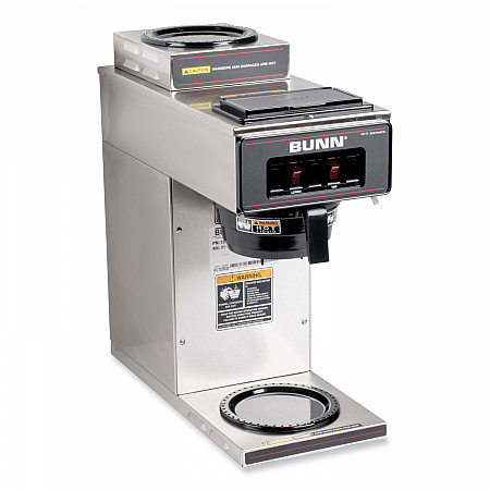 VP17-2 12-Cup Pourover Coffee Brewer, Black/Stainless Steel (133000002)