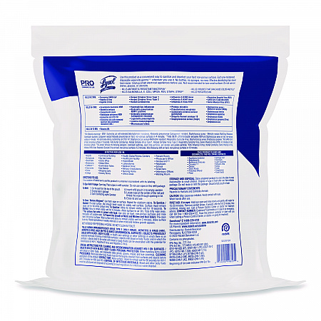 Professional Disinfecting Wipe Bucket Refill, 1-Ply, 6 x 8, Lemon and Lime Blossom, White, 800 Wipes/Bag, 2 Refill Bags/CT (99857CT)