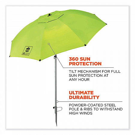 Shax 6100 Lightweight Work Umbrella, 90