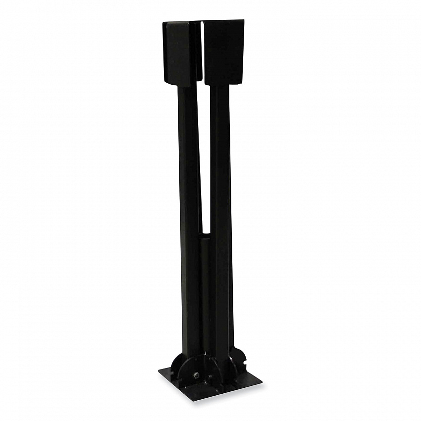 Shax 6190 Umbrella Stand, 1.65" Cylinder with Set Screw Clamp, Metal, 48 x 48 x 10, Black (12990)