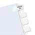 Redi-Tag Legal Index Tabs, 1/5-Cut Tabs, White, 1" Wide, 104/Pack (31000)