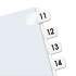 Redi-Tag Legal Index Tabs, 1/12-Cut Tabs, 11-20, White, 0.44" Wide, 104/Pack (31002)