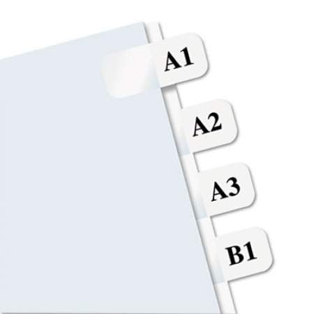 Redi-Tag Laser Printable Index Tabs, 1/12-Cut Tabs, White, 0.44" Wide, 180/Pack (33001)