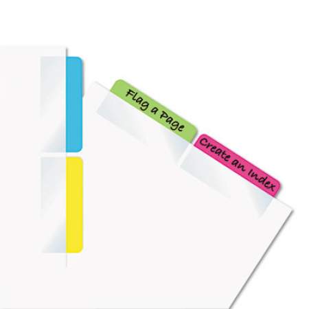 Redi-Tag Write-On Index Tabs, 1/5-Cut Tabs, Assorted Colors, 2" Wide, 48/Pack (33248)