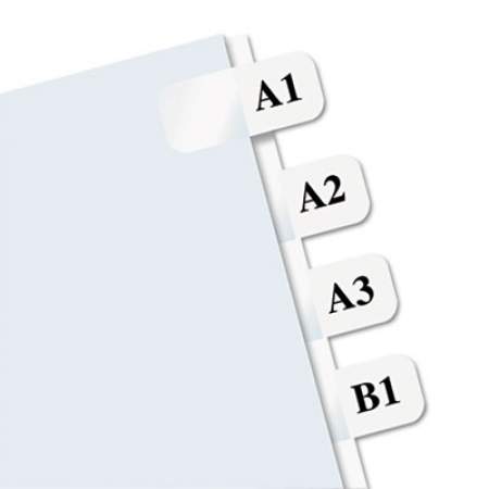 Redi-Tag Laser Printable Index Tabs, 1/12-Cut Tabs, White, 0.44" Wide, 675/Pack (39000)