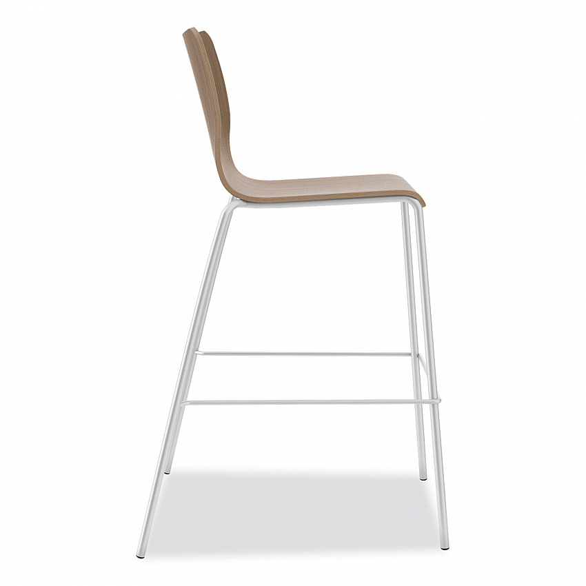 Ruck Laminate Stool, Supports up to 300 lb, 30" Seat Height, Pinnacle Seat/Back, Silver Frame (RUCK5LPINCP8)