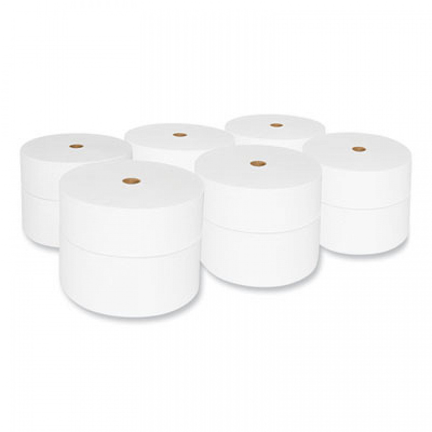 Small Core Bath Tissue, Septic Safe, 2-Ply, White, 1,200 Sheets/Roll, 12 Rolls/Carton (VT1200)