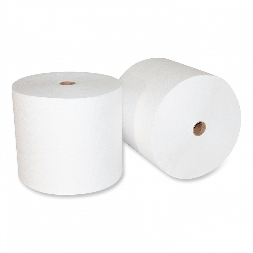 Valay Proprietary Roll Towels, 1-Ply, 7" x 800 ft, White, 6 Rolls/Carton (VW444)