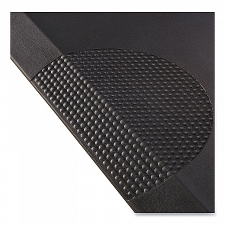 Anti-Fatigue Mat, Rectangular, Black Textured Surface, 24