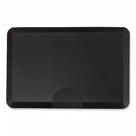 Anti-Fatigue Mat, Rectangular, Black Textured Surface, 24