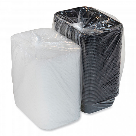 EarthChoice Versa2Go Microwaveable Container, 36 oz, 8.4 x 5.6 x 2, Black/Clear, Plastic, 150/Carton (NV2GRT3688B)