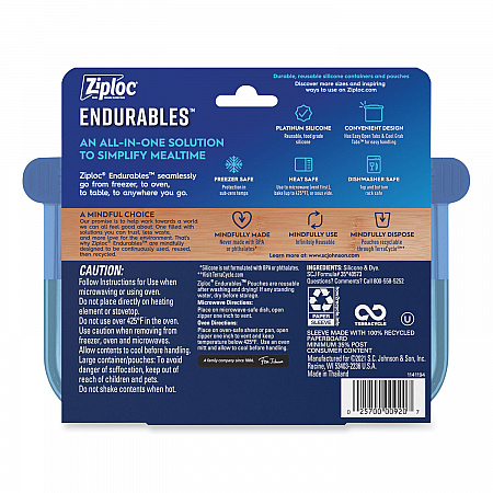 Endurables Silicone Pouches, Small, 8 oz, 7.4