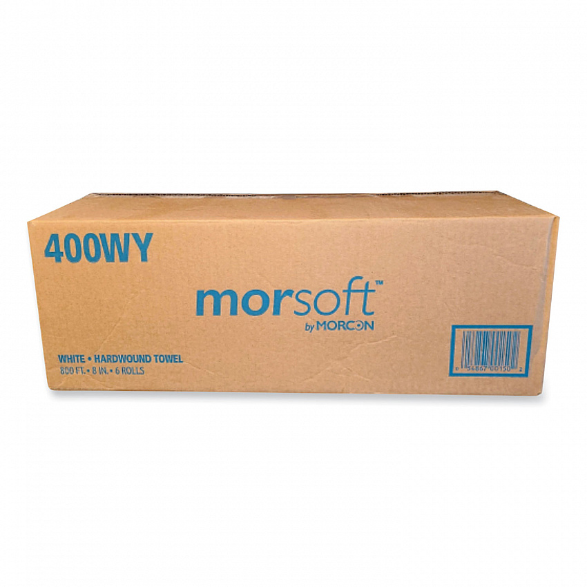Morsoft Controlled Towels, Y-Notch, 1-Ply, 8" x 800 ft, White, 6 Rolls/Carton (400WY)