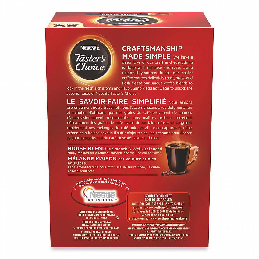 Taster's Choice Stick Pack, House Blend, 80/Box (15782)