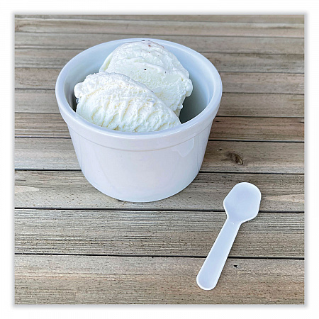 Mediumweight Polypropylene Cutlery, Tasting Spoon, White, 3,000/Carton (TASTERSPOON)