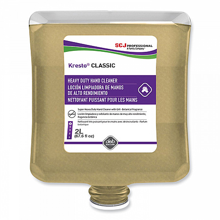 Kresto Classic Heavy Duty Hand Cleaner Manual Cartridge Refill, Fougere Scent, 2 L, 4/Carton (KCL2LT)