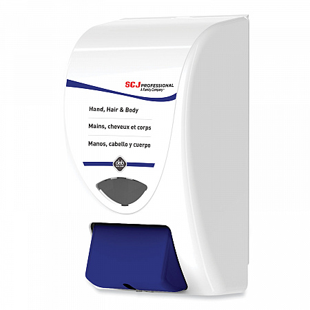 Cleanse Hand, Hair and Body Dispenser, 2 L, 6.4 x 5.7 x 11.5, White/Blue, 8/Carton (SHW2LDP)