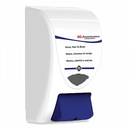 Cleanse Hand, Hair and Body Dispenser, 2 L, 6.4 x 5.7 x 11.5, White/Blue, 8/Carton (SHW2LDP)
