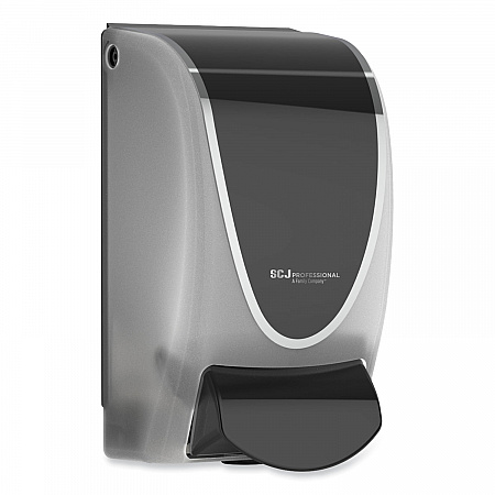 Transparent Manual Dispenser, 1 L, 4.92 x 4.5 x 9.25, Black/Chrome, 15/Carton (TPB1LDS)