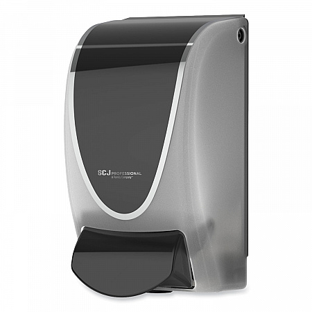 Transparent Manual Dispenser, 1 L, 4.92 x 4.5 x 9.25, Black/Chrome, 15/Carton (TPB1LDS)