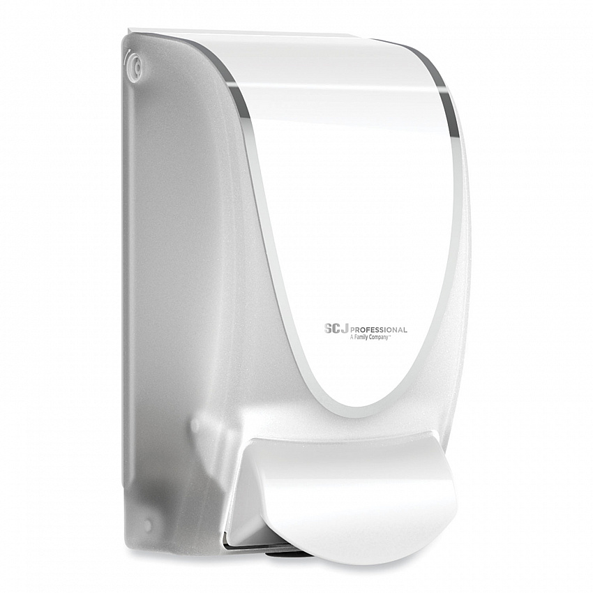 Transparent Manual Dispenser, 1 L, 4.92 x 4.6 x 9.25, White, 15/Carton (TPW1LDS)