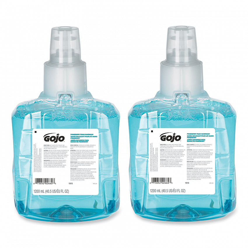 Pomeberry Foam Handwash Refill, For LTX-12 Dispenser, Pomegranate Scent, 1,200 mL, 2/Carton (191602CT)
