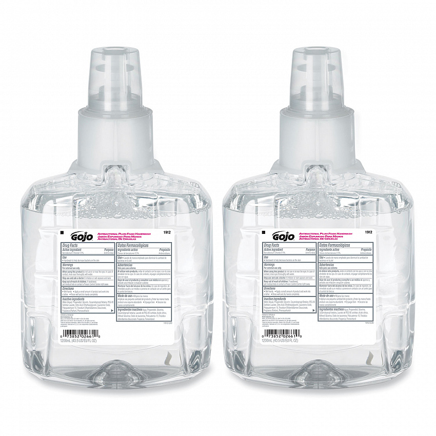 Antibacterial Foam Hand Wash Refill, For LTX-12 Dispenser, Plum Scent, 1,200 mL, 2/Carton (191202CT)