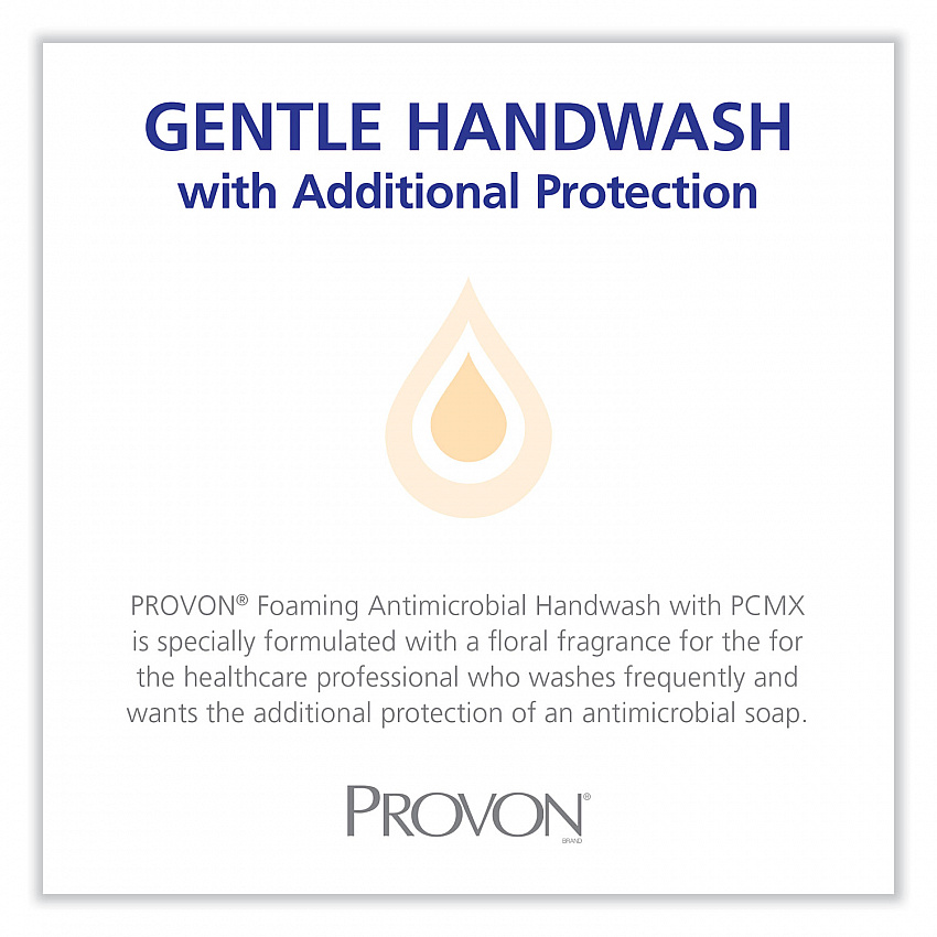Foaming Antimicrobial Handwash with PCMX Refill, For LTX-12, Floral Scent, 1,200 mL, 2/Carton (194402)