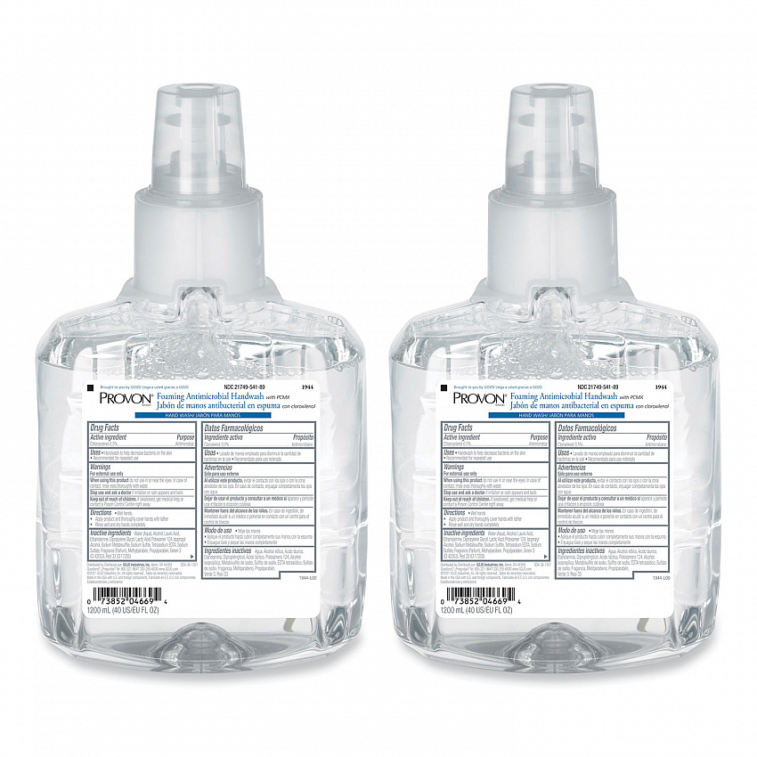 Foaming Antimicrobial Handwash with PCMX Refill, For LTX-12, Floral Scent, 1,200 mL, 2/Carton (194402)