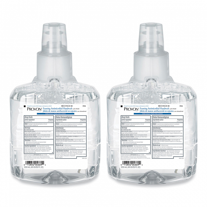 Clear and Mild Foam Hand Wash Refill, Unscented, 1,200 mL, 2/Carton (194102)