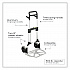 Stow-Away Heavy-Duty Hand Truck, 500 lb Capacity, 23 x 24 x 50, Aluminum (4055NC)