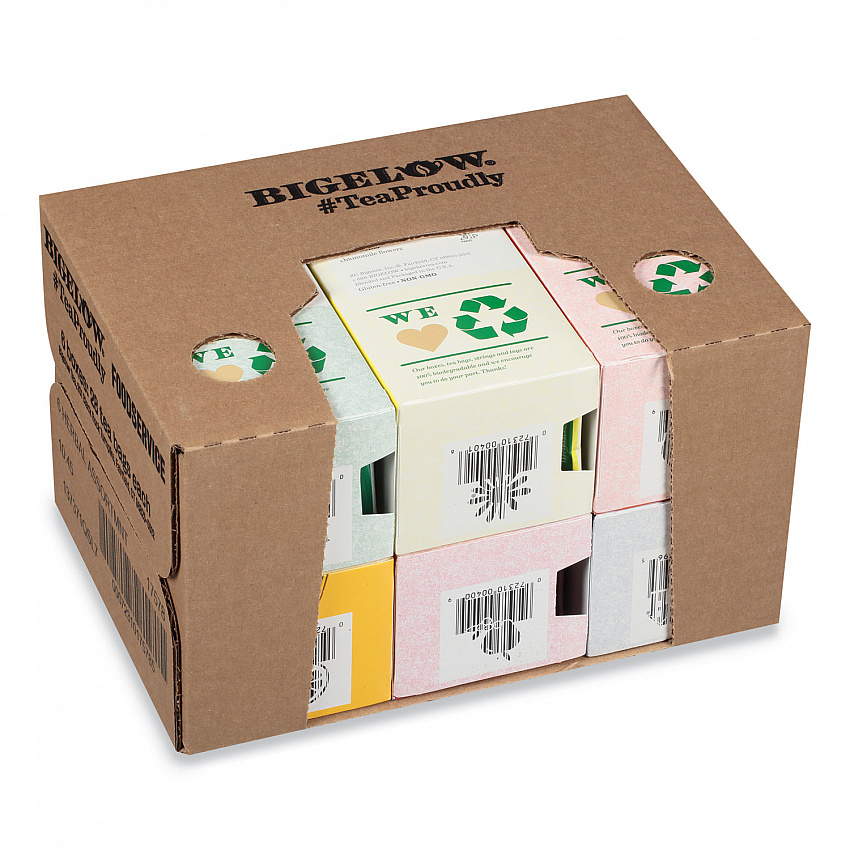 Assorted Herbal Tea Bags, Six Flavors, 28/Box, 168/Carton (17578)