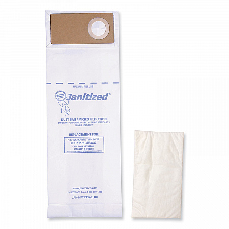 Vacuum Filter Bags Designed to Fit Advance Spectrum CarpetMaster, 100/Carton (JANADVSPEC21)