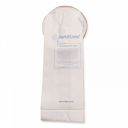 Vacuum Filter Bags Designed to Fit ProTeam 6 qt QuarterVac, 100/Carton (JANPTQV2)