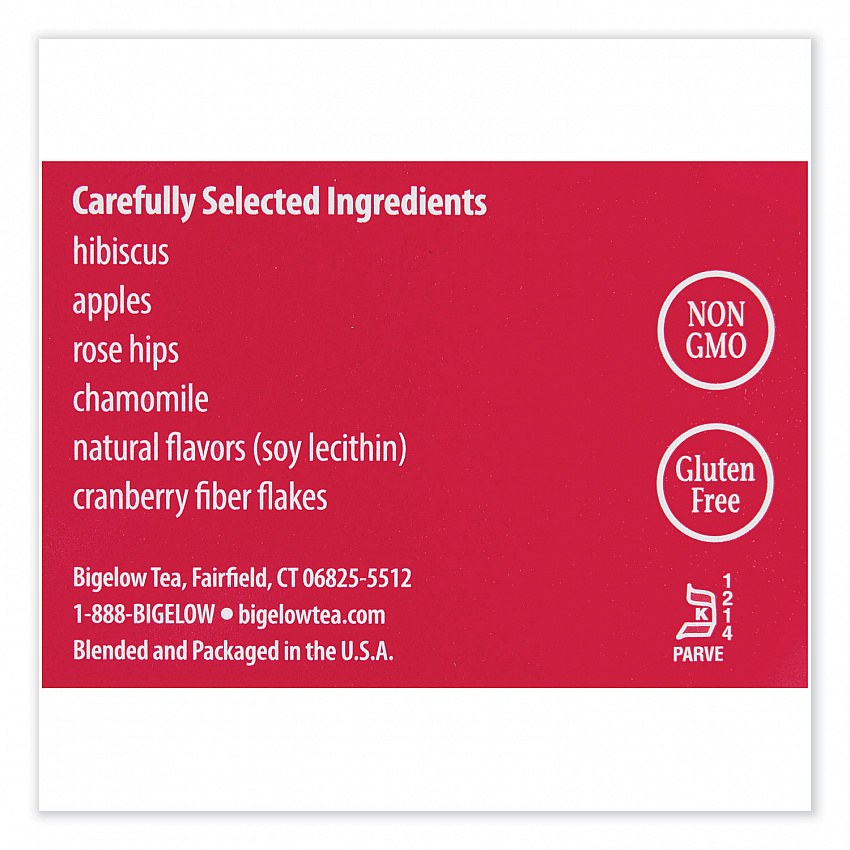 Cranberry Apple Herbal Tea, 28/Box (10400)