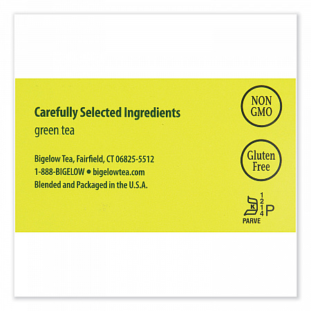 Single Flavor Tea, Green, 28 Bags/Box (00388)